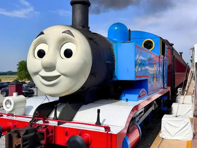 Thomas the Train ride engine in Strasburg PA.