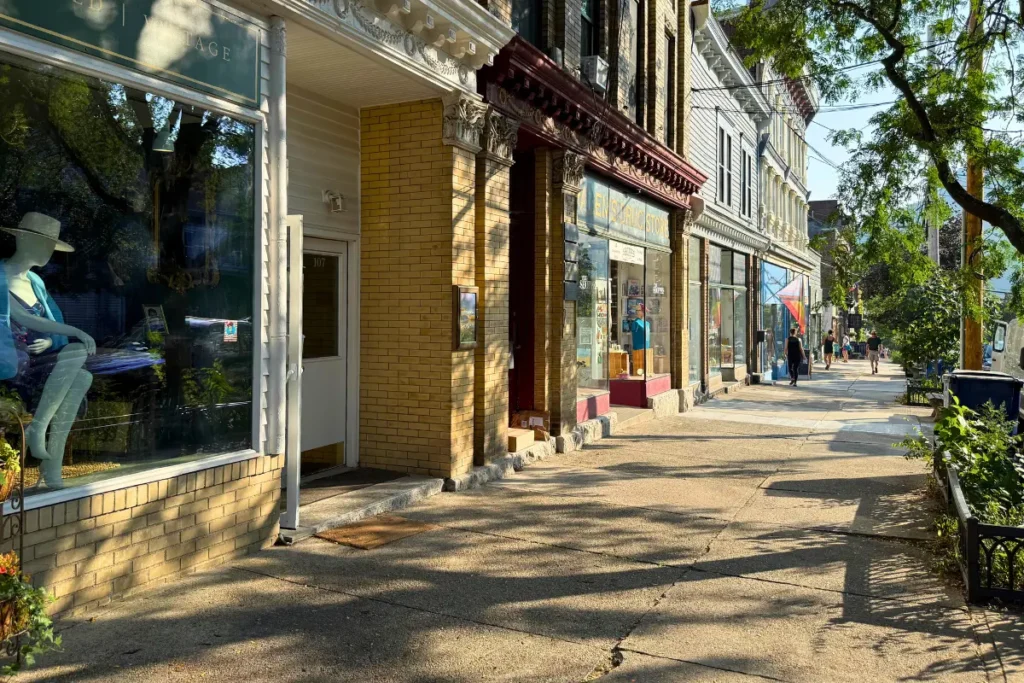 Main Street shopping in downtown Cold Spring NY.