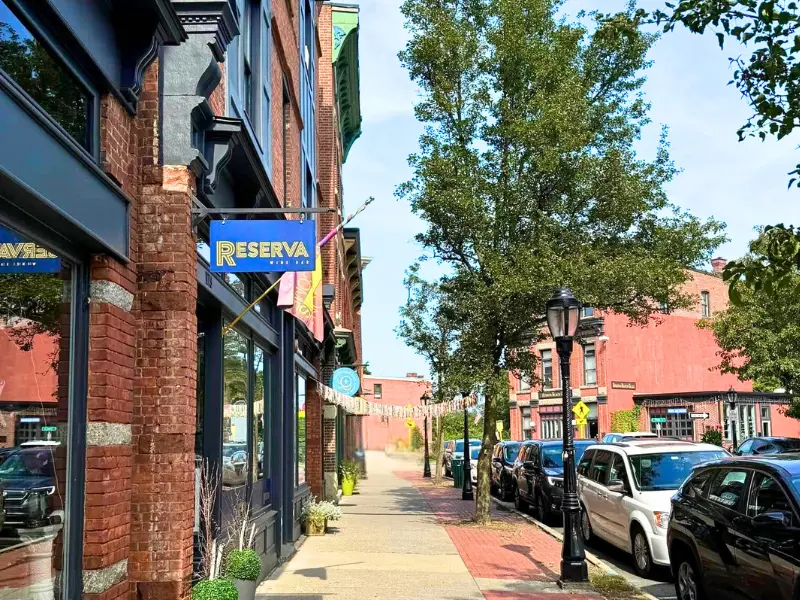 Upstate New York Main Street shops in Beacon