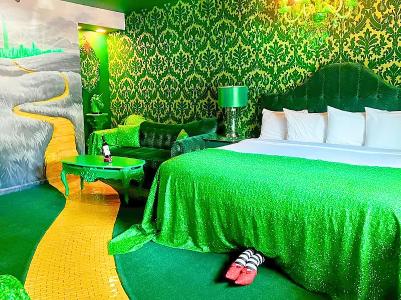 Wizard of Oz themed room at The Roxbury Motel in New York